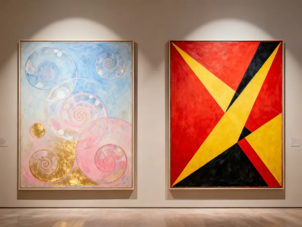 Zestawienie mistycznej abstrakcji Hilmy af Klint i dynamicznych form Wassilego Kandinsky’ego