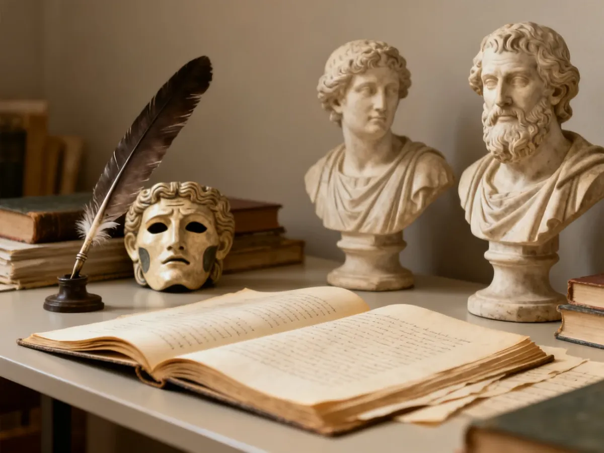 Przedmioty związane z literaturą klasycystyczną i antycznymi gatunkami